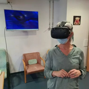 Démonstration de réalité virtuelle au sein du milieu hospitalier