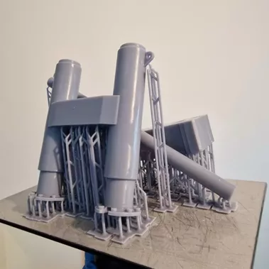 Impression 3D résine d'un composant de machine industrielle